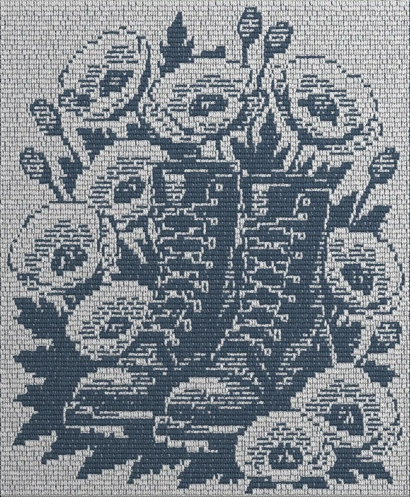 Where Poppies Grow Overlay Mosaic Crochet