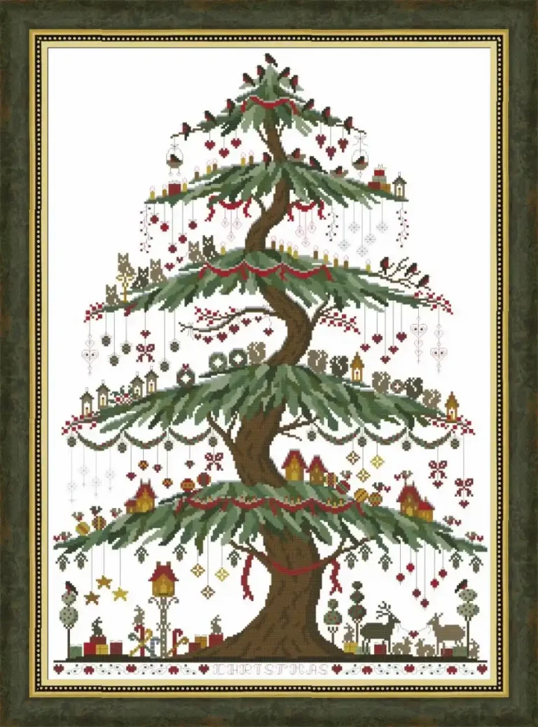 Scandinavian Christmas Tree – Cross Stitch Pattern - DIY Education