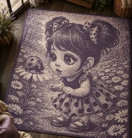 Girl and Ladybug