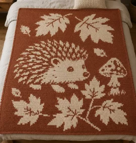 Hedgehog in Leaves