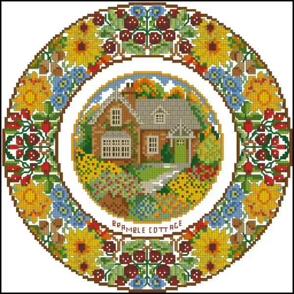 001-Autumn-Cottage-Plate
